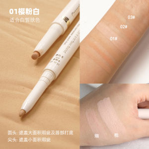 Dual-Headed Concealer Pen for Spot And Pimple Coverage Eyebrow Detailing Highlighting Makeup Artist Professional Brightening Cream