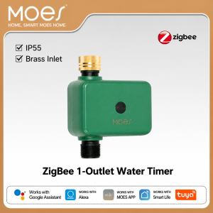 MOES | MOES Tuya ZigBee Water Timer Garden Sprinkler Filter Brass Inlet Programmable Automatic Drip Irrigation Via Alexa Google Home