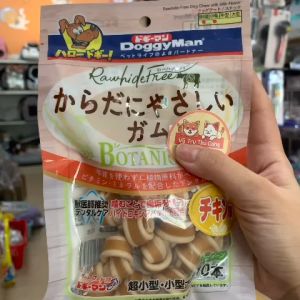 Snack cho Chó dạng xương nơ hương Gà Doggy Man Nhật Bản (10 cây)