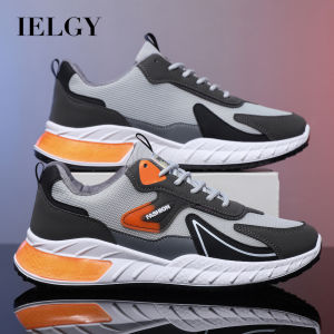 IELGY sports shoes mens casual mesh breathable soft bottom non-slip wear-resistant running shoes