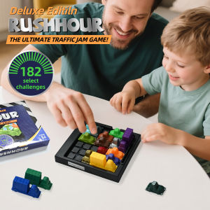 Rush Hour Car Huarong Road Logical Reasoning Desktop Game Childrens Puzzle Traffic Thinking Clearance Game Interesting Toys