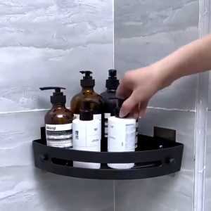 ชั้นวางของในห้องน้ํา ชั้นวางจัดเก็บมุมฝักบัว ชั้นวางห้องน้ํา ไม่ต้องเจาะ ประเภทแขวนผนัง