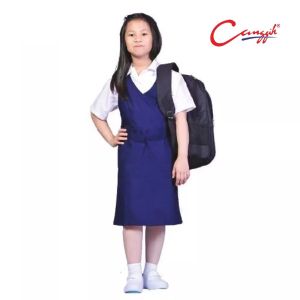 Canggih Primary School Pinafore Navy Blue CP007🔥Ready Stock🔥Baju Pinafore Sekolah Rendah 女生小学生蓝裙