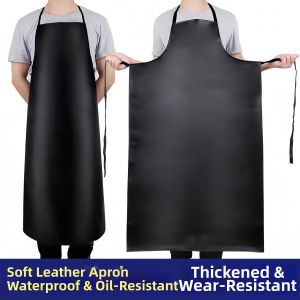 Waterproof and Oil-Resistant Soft Leather Apron For Fish Processing