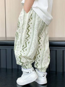 เด็กชาย ฤดูร้อน บางกันยุง ทันสมัย กางเกงขายาว สไตล์เกาหลี ลำลอง ตะเกียง กางเกง สําหรับเด็กอายุ 2-18 ปี