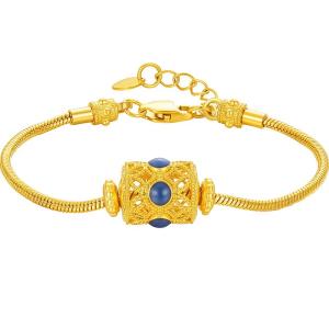 Gold Good Fortune Pearl Hand Chain