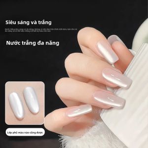Bộ Sơn Móng Tay Gel Mắt Mèo Ánh Trăng Trắng Trong Suốt 12ML - Bộ Nam Châm Đa Năng - Bộ Sưu Tập Mới Thu 2025