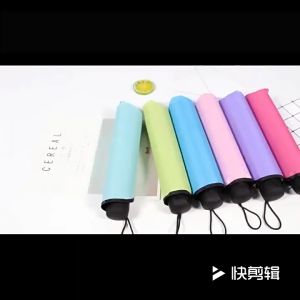 [10 ชิ้น] ร่มพับ3ตอน ร่มกันuv กันน้ำ กันแดด เปลี่ยนลายเมื่อโดนน้ำ มี4สี PB99.