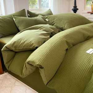 Kiss Dear | Waffle Texture Pure Cotton Bedding Set