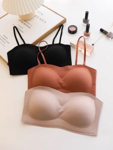 [hercomfy] Jelly sticks strapless anti slip bra seamless wireless tupe nubra black technology 果冻无痕无肩带防滑内衣