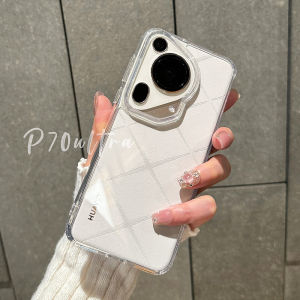 Ultra-Thin Transparent Protective Phone Case for Huawei Pura70 P70Pro P70pro+ P80Ultra Series Full-Coverage Soft-Edged Shock-Resistant