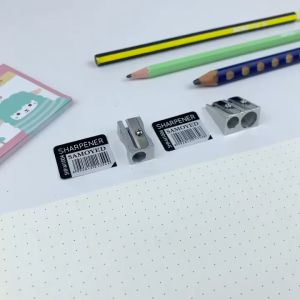 SAMOYED SHP-M Rautan / Serutan Pensil 1 / 2 Lubang / Double / Dual Holes Metal Pencil Sharpener