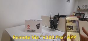 LLSEE cctv camera wifi v380 Pro wireless outdoor IP security monitoring camera 4K 8MP infrared night vision bidirectional call AI mobile tracking alarm waterproof