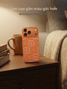 pinkson | Vỏ Điện Thoại Kevlar Aramid Sợi Tùy Chỉnh Màu Cam cho iPhone 17 Pro Max