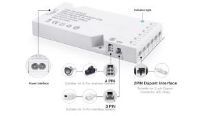 LED Strip Driver EU US Power Supply Adapter For Closet Cabinet 6/10x Dupont Port 24W 36W 60W 100W Lighting Transformer