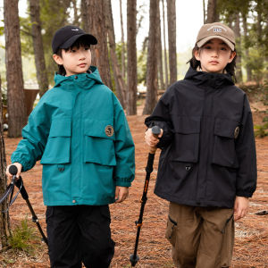 Thickened Fleece Detachable Three-in-One Boys Jacket Autumn Winter Outdoor Clothes for Children Trendy Clothing Kids Size 2-13