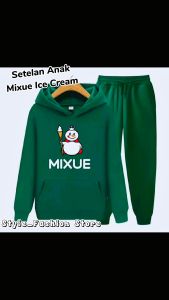 Sweater Hoodie Mixue Ice Cream Anak 4-14 Tahun Bisa Bayar Ditempat COD
