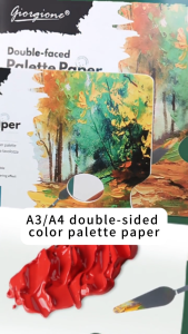 bside.ph A3/A4 double-sided color palette paper 105GSM 30 sheets for acrylic watercolor oil painting color palette paper