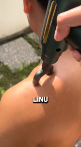 Hangyan Massage Gun 4 IN 1 Electric Portable USB Kabel Alat Terapi Otot Alat Pijit getar elektrik