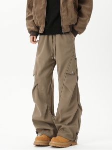 WUKONGYOUHUO | Heavy Thickened Wrinkled Workwear Pants