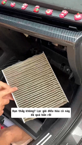 Lọc gió điều hòa Xe Điện Lọc Vinfast VF3 VF5 VFe34 Than hoạt tính Lọc bụi mịn PM 2.5 Lọc VINFAST - SMEV Chính Hãng Lọc gió Vinfast