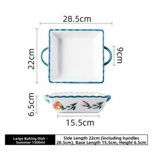 Creative Ceramic Baking Dish for Microwave and Oven