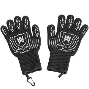 BAOLUOYOUXUAN | Thick Long Heatproof Flame Resistant Slip Resistant Oven Gloves