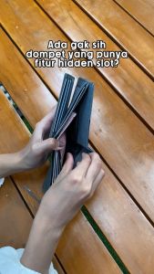 Oliver Dark Grey Orion - Dompet lipat pria dompet kartu uang koin cowok Dinamican Supply