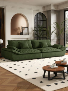 RUFEI | Retro Style Green Sofa