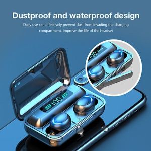 NEW! Earphone Bluethoot Wireless Original Water resistant Terbaru Headset Henset Handset Handsfree Earbud In-Ear Olahraga Jogging Gaming