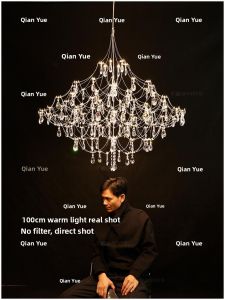 QIANYUE | Elegant French Crystal Chandelier Design for Living Room Dining Room Bedroom and Stairway