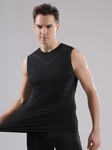 NEENCA Mens Sport Vest ฟิตเนสเสื้อผ้าแห้งเร็วระบายอากาศ Slim Fit แขนกุดผ้ายืดฤดูร้อนบาง