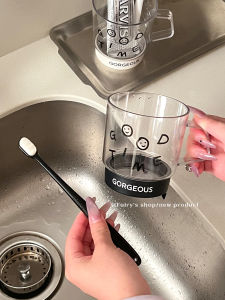 ชุดแก้วใสสำหรับแปรงฟันพร้อมกล่องเก็บของแบบใสสำหรับคู่รัก สำหรับใช้ในบ้าน หอพัก โรงแรม วิลล่า รีสอร์ท แบบพกพา ความจุขนาดเล็ก