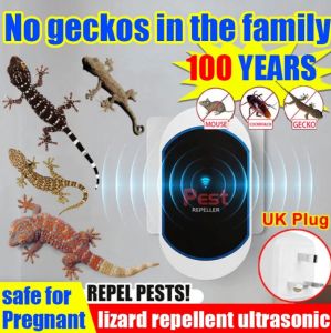 2025 New 360°Ultrasonic expulsion lizard repellent Lizard Killer Lizard repellent ultrasonic lizard killer Ultrasonic drive gecko mute mode lizard Ultrasonic Lizard trap