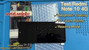 Super AMOLED Screen For Xiaomi Redmi Note 10 M2101K7AI LCD Display With Touch Screen Digitizer Panel For Redmi Note 10S Note10S