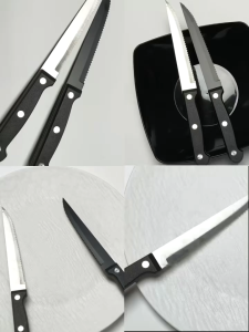 Buy 1 take 2pcs steak knives cutlery knives tableware knife cutlery set sharp knife heavy duty cutlery knife cutter knife thin slicer knife for steak knife set kitchen stainless steel knife chef‘s classic knife nipiin meat knife cooking utensils set