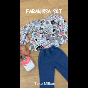 Setelan Usia 1-7 Tahun / Faranissa Set Kids / Setelan anak Perempuan