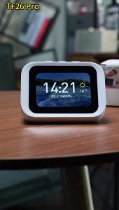 Smart Speaker Voice Assistant Home Speaker Alarm Clock with RGB Lights for Bedroom Living Room