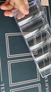 Transparent Poker Chips Tray Casino Poker Chips Carrier Chip Holder  Acrylic Transparent Container
