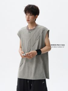 NANSSE | High-Street Printed Dyed Retro Style Casual Wearable Vest