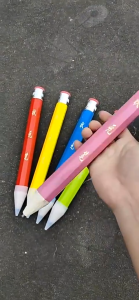 Giant PencilWooden 34CM Big PencilFashion With Eraser Performance Prop Novelty Toy Large Wood Pencil For Painter Writing Supplies Artist