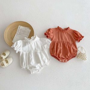 Baby Girl Summer Short Sleeve Onesie: Comfort & Style