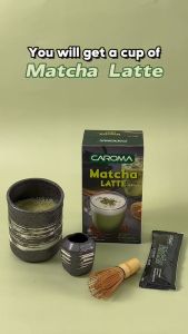 CAROMA MATCHA LATTE 25g x 8s Premium Imported Japan Matcha Matcha Latte| Minuman Matcha| Halal Matcha Latte