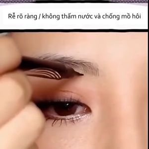 Bút kẻ lông mày đầu 4 chấu Bút chì kẻ lông mày phẩy sợi 4D chất lượng cao không thấm nước-HAUSE