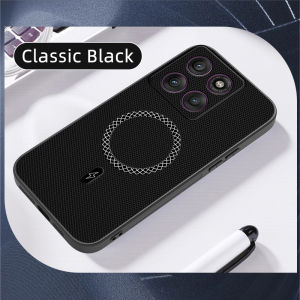Business Plain Slim Skin Feel Magnetic Leather Phone Case for MOTO Edge 70 60 Pro Fusion for Magsafe Wireless Charging PU Cover