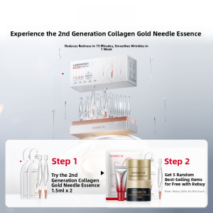 Marubi Collagen Gold Needle Essence 1.5ml*2 Travel Size Moisturizing Repairing Hydrating Beauty Skincare Product