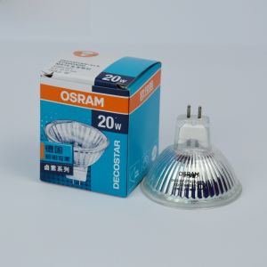 Osram Halogen Lamp Cup MR16 12V GU5.3 Base with Cover 36 Degree 20W 35W 50W Lighting Home Decoration Sources Other Sources
