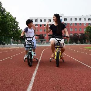 จักรยานเด็ก 4 ล้อ 16-18 นิ้ว ยางเติมลม มีตะกร้า เบาะซ้อน เหมาะกับเด็ก