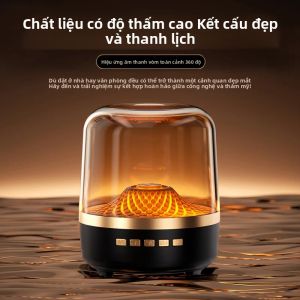 Loa Bluetooth Không Dây Di Động Có Loa Siêu Trầm Loa Ngoài Trời Âm Thanh Vòm Toàn Cảnh Và Đèn Thở Cho Android iOS