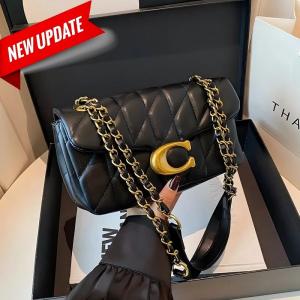 2026 new high-end small fragrant style bag for women simple diamond grid versatile chain bag for women shoulder bag diagonal